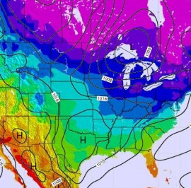 United States Temperature Map